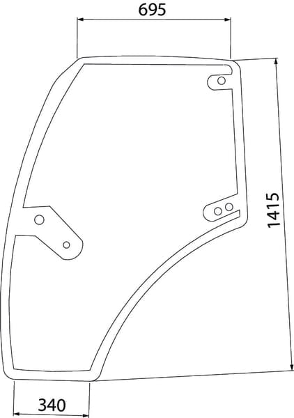 KRAMP Türglas links 00121433020N