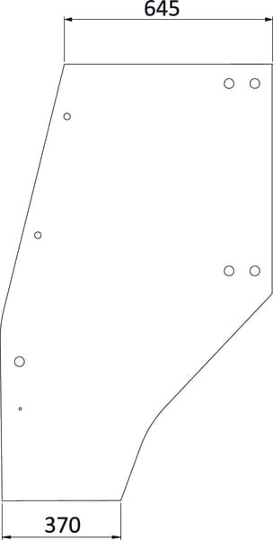 KRAMP Türglas komplett 04400340N