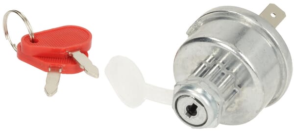 KRAMP Zündschalter mit Schlüssel, 12/24V, 4 Positionen, 16A, Flachstecker SW10009KR