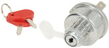 KRAMP Zündschalter mit Schlüssel, 12/24V, 4 Positionen, 16A, Flachstecker SW10009KR