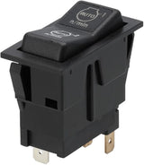 Rocker Switch, (I)-0-(II), Nut-to-Nut, 12V, 4-Pin, Motor Speed ​​Options/Automatic