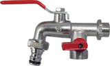 Tap, double outlet, 1/2"