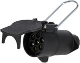 KRAMP Anhängerstecker 7-polig, Kunststoff, 12V, Schraubklemmen, Wetterschutz TR00015KR