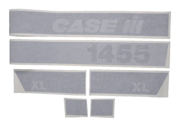 KRAMP Aufkleber Set "Case 1455 XL" TR1455XLZILVERIH