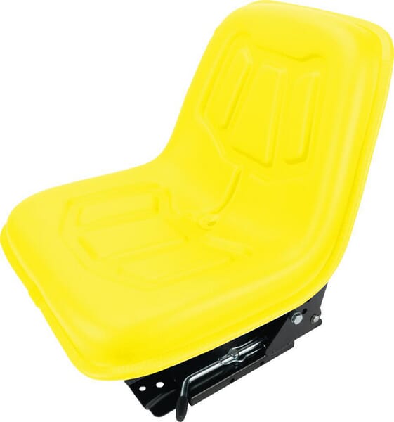 Siège à suspension mécanique, jaune, PVC