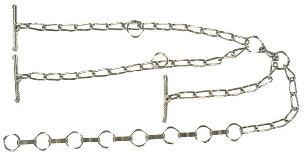 Flat links cow chain double 7mm