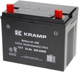 KRAMP Batterie 12V 24Ah 250A geschlossen Kramp U19BKR