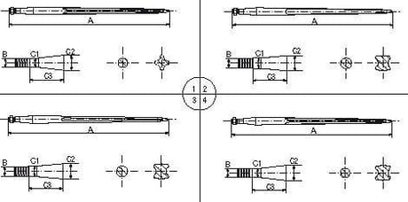 Battista Porteri Frontladerzinken 1100 mm - RT1