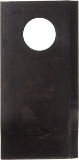 Mower blade left 96x48x4 mm, bore Ø 19 mm, suitable for Deutz Fahr - 25 pieces