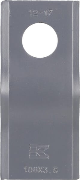 KRAMP Mähmesser links / rechts 108x47x3 mm, Bohrung Ø 21 mm, geeignet für PZ/Marangon, 25er-Packung - 25 Stück VGCM120108KR