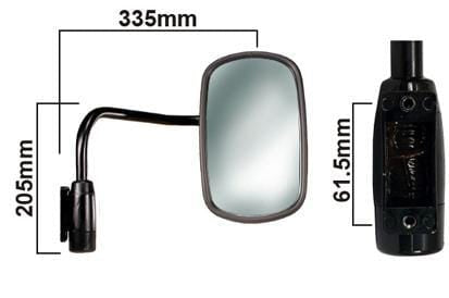 Miroir convexe gauche. complet