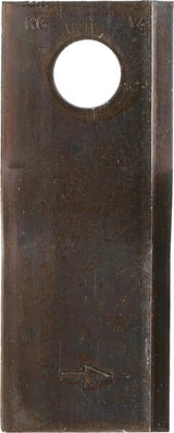 Mower blade left 120x48x4 mm, bore Ø 18.50 mm, suitable for Vicon / Gehl / Lely / New Holland / Pöttinger, pack of 25 - 25 pieces