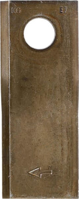 Mower blade right 120x48x4 mm, bore Ø 18.50 mm, suitable for Vicon / Gehl / Lely / New Holland / Pöttinger, pack of 25 - 25 pieces
