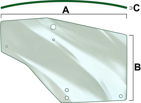 Vapormatic Linke Türscheibe VPM7352