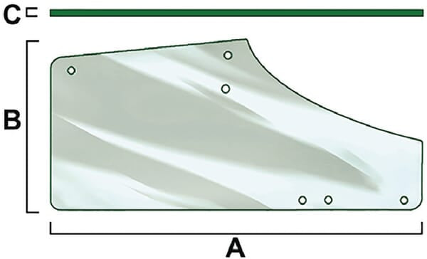 Vapormatic Türscheibe, RH VPM7369