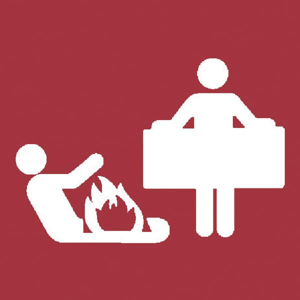 KRAMP Aufkleber Löschdecke 200x200 WB250530