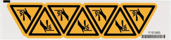 KRAMP Aufkleber Quetschgefahr WB256679