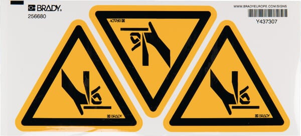 KRAMP Aufkleber Quetschgefahr WB256680