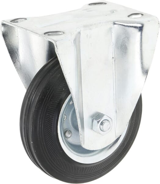 KRAMP Bockrolle 100 mm Ø100x30mm, Plattenaufnahme: 100x80 Belastung:: 70kg, - 1 Stück - 5181100KR