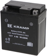 KRAMP Batterie 12V 6Ah 90A geschlossen Kramp YTX7LBSKR
