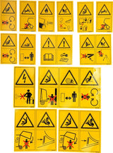 Ensemble d'autocollants d'avertissement